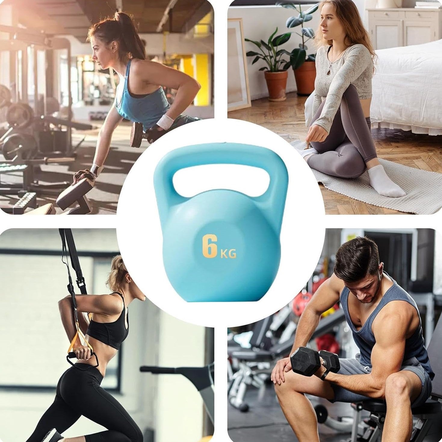 Kettlebell Souple - SoftKettle™ - Bleu - Mes Accessoires Fitness